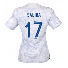 Damen Fußballbekleidung Frankreich William Saliba #17 Auswärtstrikot WM 2022 Kurzarm